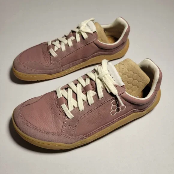 Vivo Barefoot Pink Sneakers with Tan Soles - Picture 3 of 12